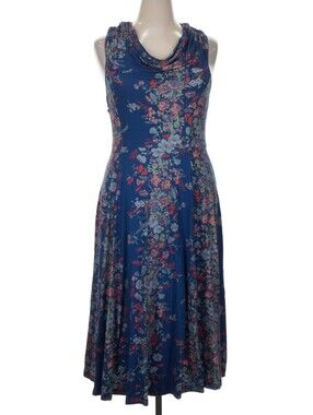 NWT ASOS Floral Draped Neck Midi Dress 14